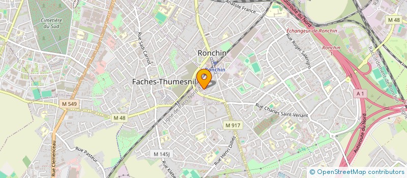 localisation de l'entreprise LESAFFRE AUTO  FACHES-THUMESNIL