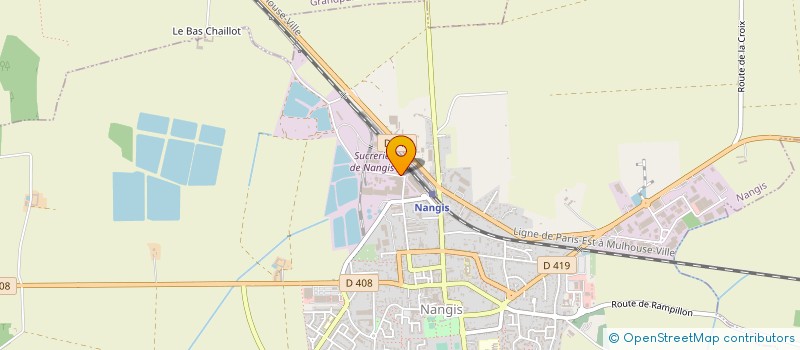 localisation de l'entreprise LESAFFRE FRERES à NANGIS