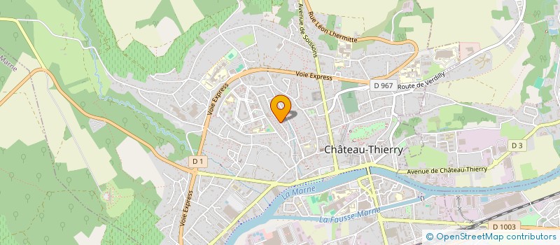 localisation de l'entreprise LESAGE 2  CHATEAU-THIERRY