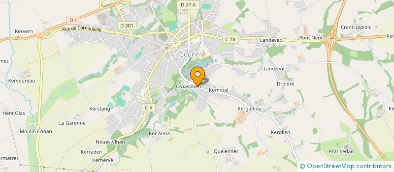 localisation de l'entreprise LESAGE  GOURIN