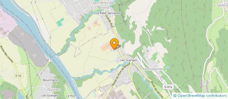 localisation de l'entreprise LESAGE BTP à MONTAGNIEU