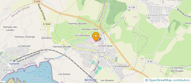 localisation de l'entreprise LESAGE COUVERTURE  BARNEVILLE-CARTERET