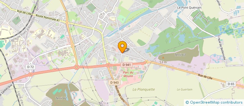 localisation de l'entreprise LESAGE ENTREPOTS  BEUVRY