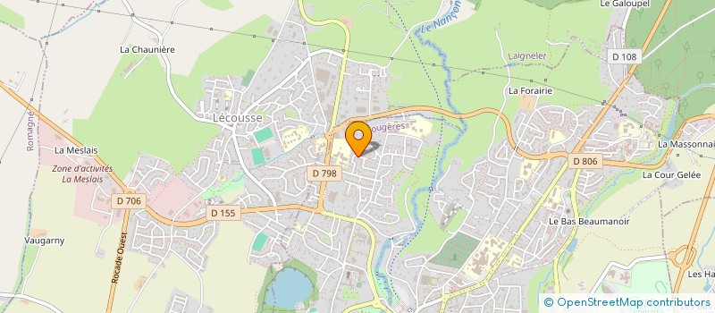 localisation de l'entreprise LESAGE FCAM  FOUGERES