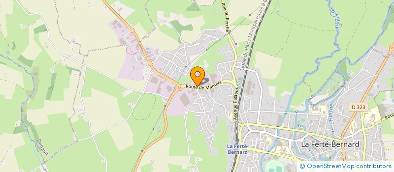 localisation de l'entreprise LESAGE FONTAINE LOCATION  LA FERTE-BERNARD