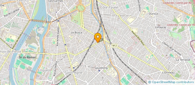 localisation de l'entreprise LESAGE PLATRERIE à TOULOUSE