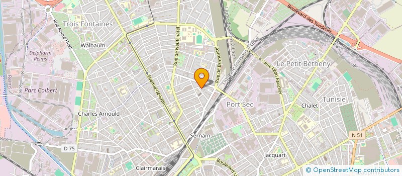 localisation de l'entreprise LESAGE REMOIS  REIMS