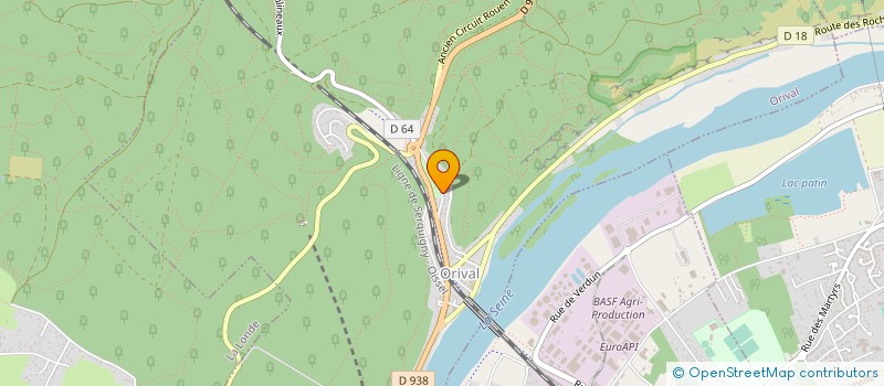 localisation de l'entreprise LESAGE SERVICES à ORIVAL