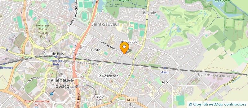 localisation de l'entreprise LESAGE VAN INGHELANDT à VILLENEUVE-D'ASCQ