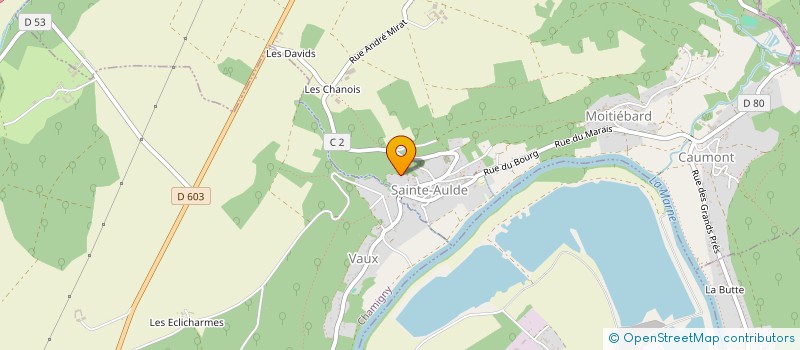 localisation de l'entreprise LESAJ  SAINTE-AULDE