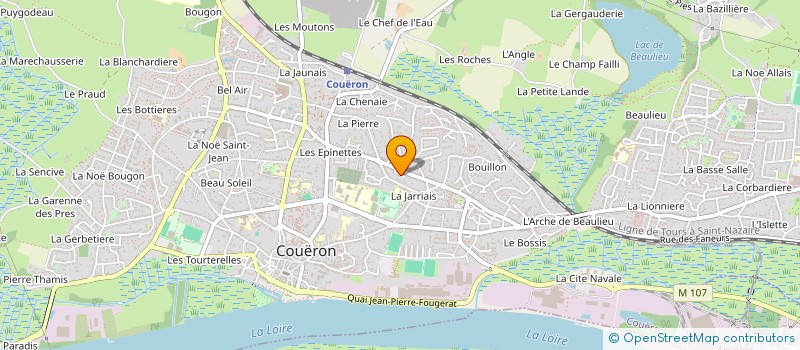 localisation de l'entreprise LESAJE à COUERON