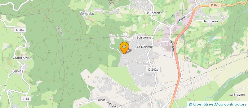 localisation de l'entreprise LESALBA à PEAUGRES