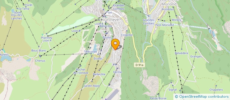 localisation de l'entreprise LESANGE SCI à COURCHEVEL