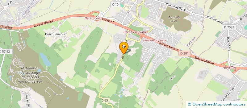 localisation de l'entreprise LESANT  HERSIN-COUPIGNY