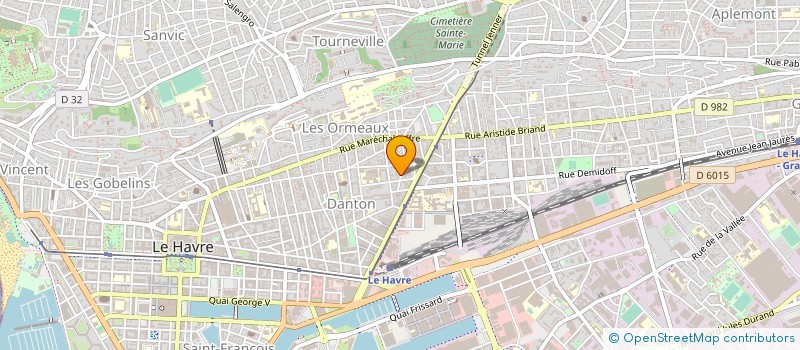 localisation de l'entreprise LESAUVAGE ET MALANDAIN ELECTRICITE à LE HAVRE