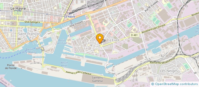 localisation de l'entreprise LESAUVAGE MT SA à LE HAVRE