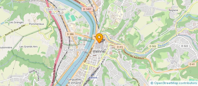 localisation de l'entreprise LESAYA à VIENNE