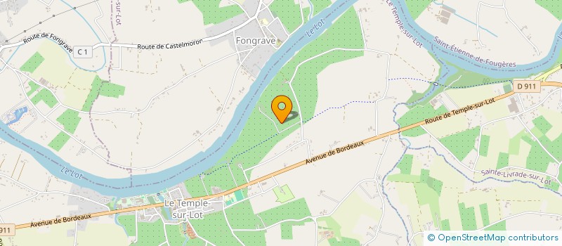 localisation de l'entreprise LESBARBUS  LE TEMPLE-SUR-LOT