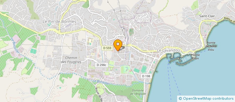 localisation de l'entreprise LESBOIS LESENECHAL AGENCEMENT à LE LAVANDOU