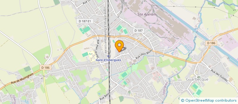 localisation de l'entreprise LESBOUD  ISBERGUES