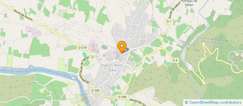 localisation de l'entreprise LESBROCS à VALLON-PONT-D'ARC