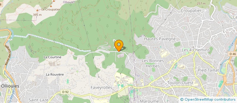 localisation de l'entreprise LESC  OLLIOULES