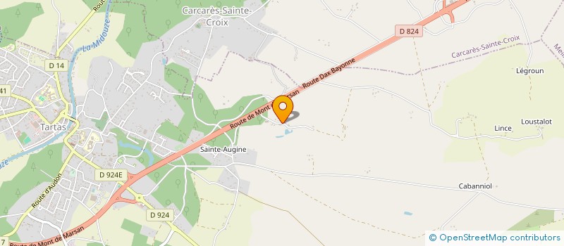 localisation de l'entreprise LESCA CARRELAGE  TARTAS