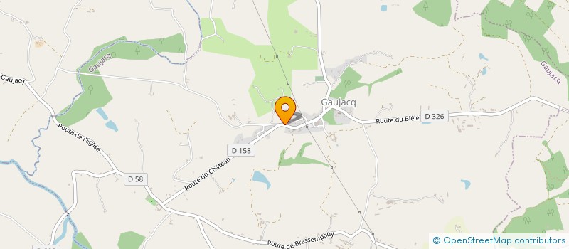 localisation de l'entreprise LESCA DIRIS  GAUJACQ