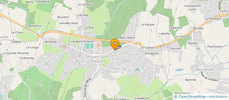 localisation de l'entreprise LESCA ORIEZ  FARGUES-SAINT-HILAIRE