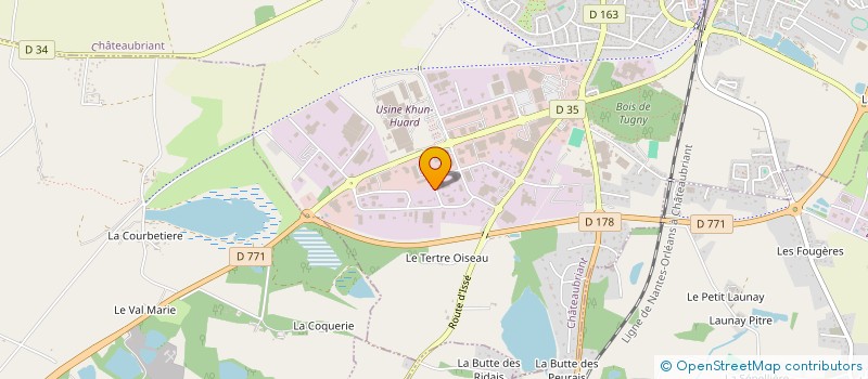 localisation de l'entreprise LESCAESARS à CHATEAUBRIANT