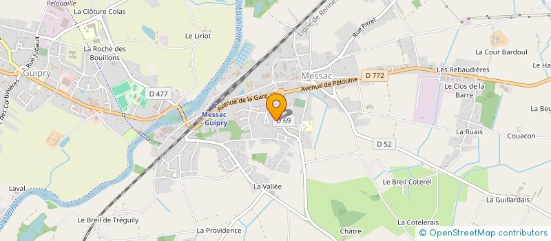 localisation de l'entreprise LESCALE DRCL  GUIPRY-MESSAC