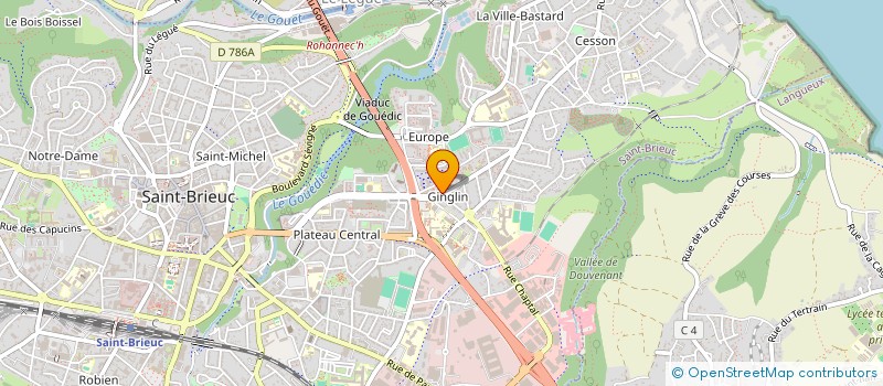 localisation de l'entreprise LESCAM à SAINT-BRIEUC
