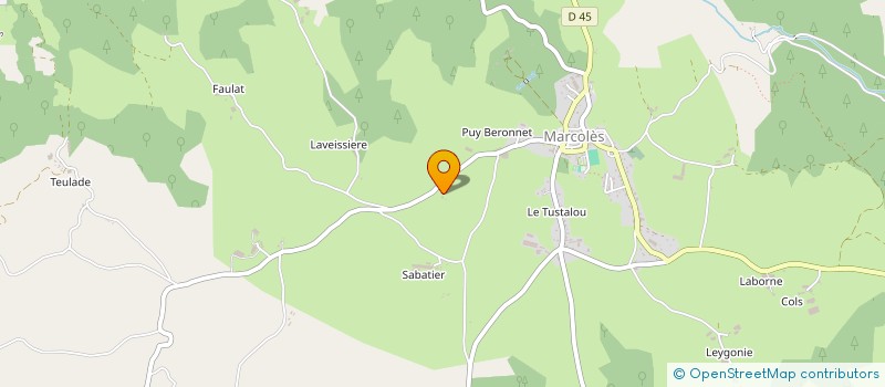 localisation de l'entreprise LESCANTALOUS à MARCOLES