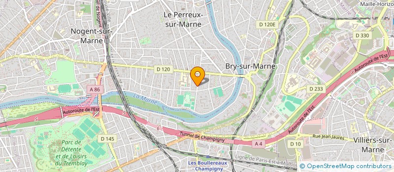 localisation de l'entreprise LESCHAUX KIBB  LE PERREUX-SUR-MARNE