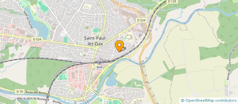 localisation de l'entreprise LESCIEUX  SAINT-PAUL-LES-DAX