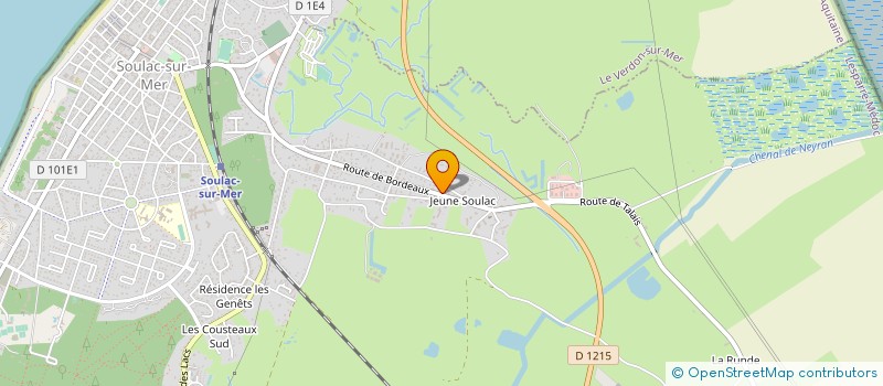 localisation de l'entreprise LESCORCE  SOULAC-SUR-MER