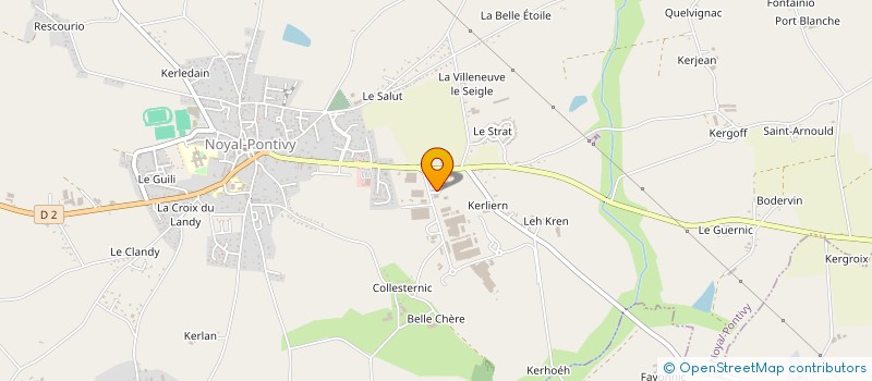 localisation de l'entreprise LESCOUZ  NOYAL-PONTIVY