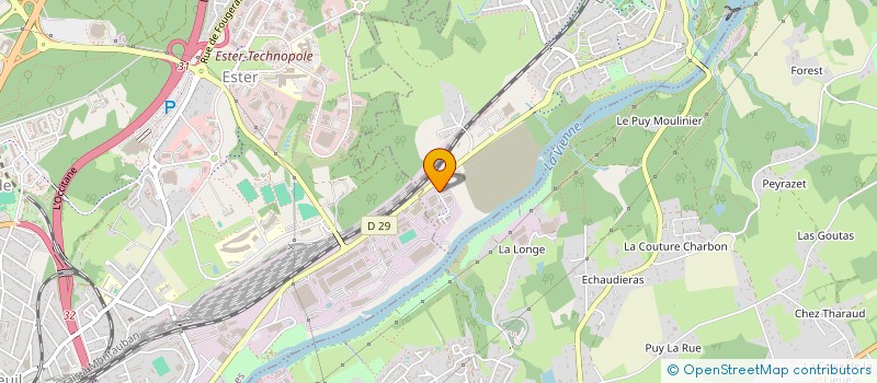 localisation de l'entreprise LESCURE EURL à LE PALAIS-SUR-VIENNE