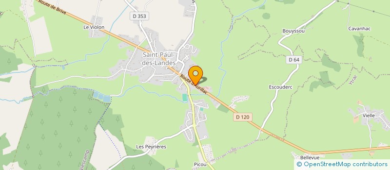 localisation de l'entreprise LESCURE LES PLANQUETTES à SAINT-PAUL-DES-LANDES