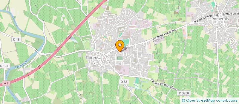 localisation de l'entreprise LESCURE PERE ET FILS  FLORENSAC