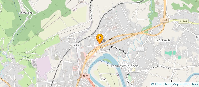 localisation de l'entreprise LESCURECO à LESCURE-D'ALBIGEOIS