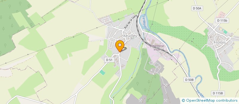 localisation de l'entreprise LESDOM'INVEST  XEUILLEY