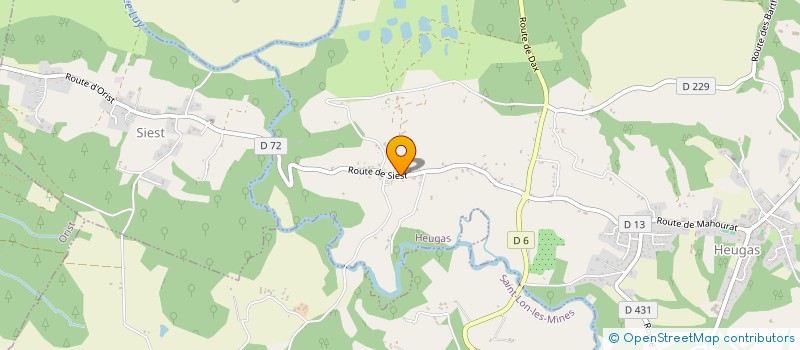 localisation de l'entreprise LESDUPS  HEUGAS