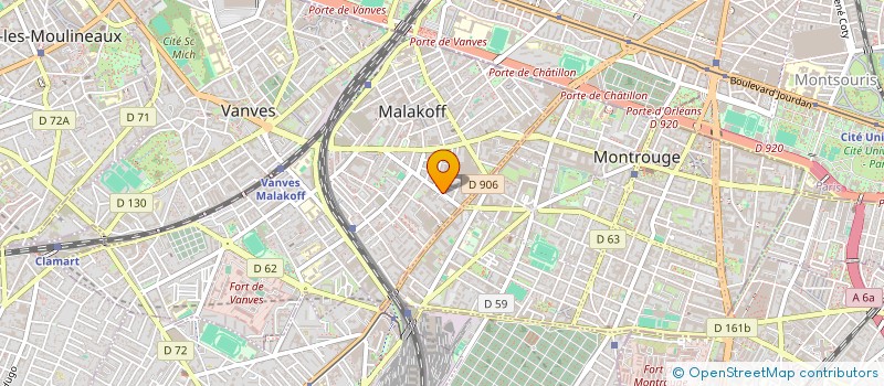 localisation de l'entreprise LESENR à MALAKOFF