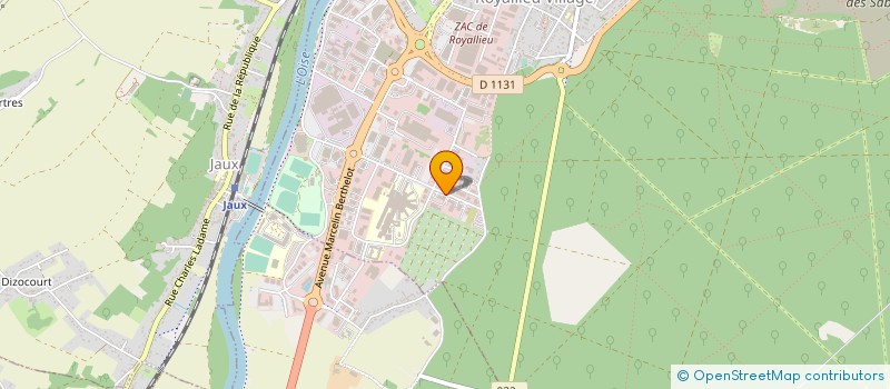 localisation de l'entreprise LESENS VALLEE DE L'OISE à COMPIEGNE