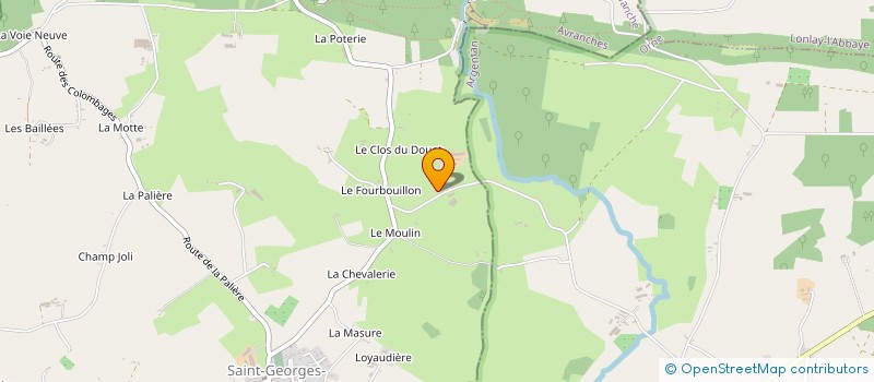 localisation de l'entreprise LESERGENT EMILIE JOLIE  SAINT-GEORGES-DE-ROUELLEY