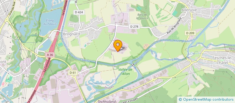 localisation de l'entreprise LESERICKS  ALLENJOIE