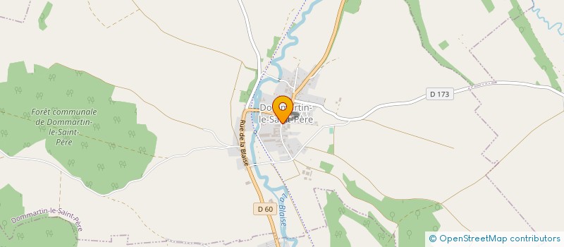 localisation de l'entreprise LESEUR AGRI à DOMMARTIN-LE-SAINT-PERE