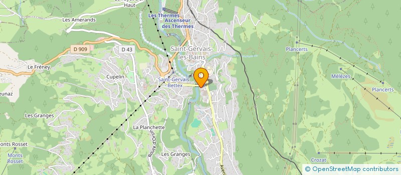 localisation de l'entreprise LESEVE ET FILLES  SAINT-GERVAIS-LES-BAINS