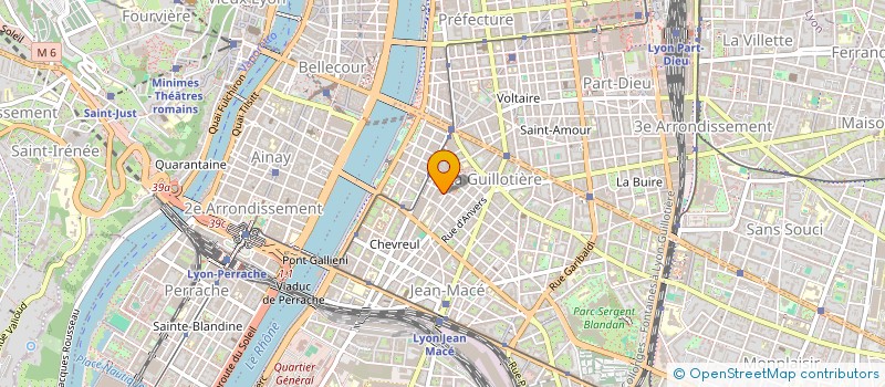 localisation de l'entreprise LESFLEURSAUXFUSILS  LYON 7EME